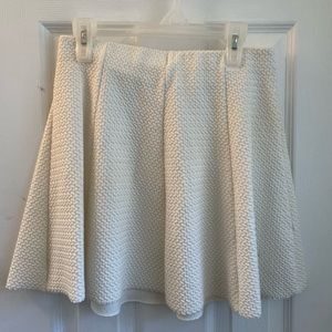 White mini skirt small